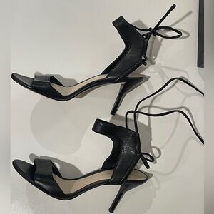 3.1 Phillip Lim Leather Lace Up Kitten Heel Sandals